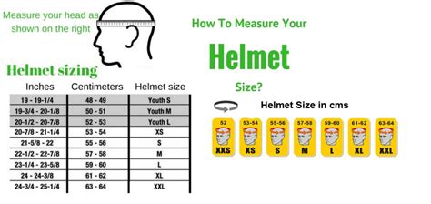 BIKE HELMET SIZE CHART - Durasafe Shop