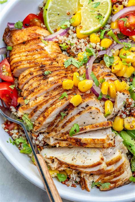 Mexican Grilled Chicken Bowl Recipe | Healthy Fitness Meals