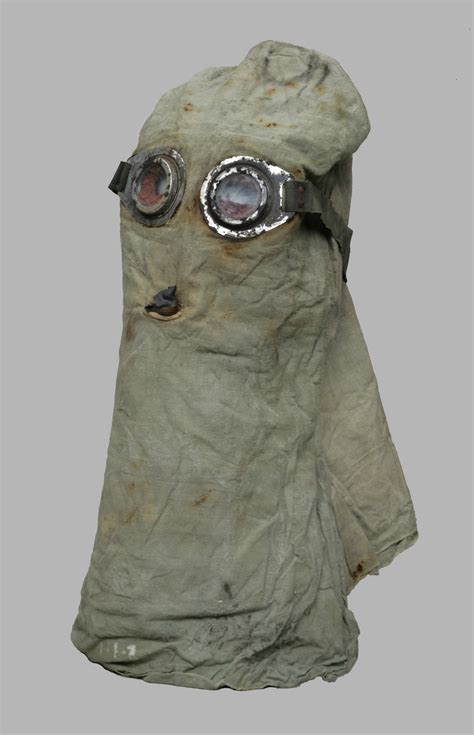 Gas Mask Hood This Hood An Early Gas Mask Known As The Ph Helmet