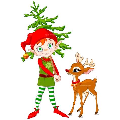 Cute Small Christmas Elf Drawing Free Image Download