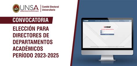 Elección para directores de Departamentos Académicos 2023 2025 UNSA