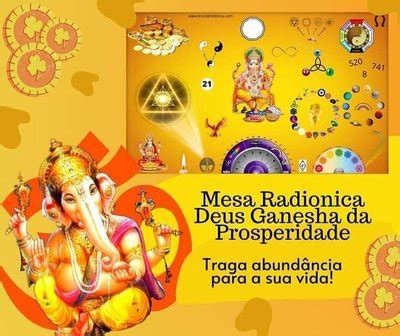 Mesa Radiônica Lord Ganesha da Prosperidade Desperte a Abundância em