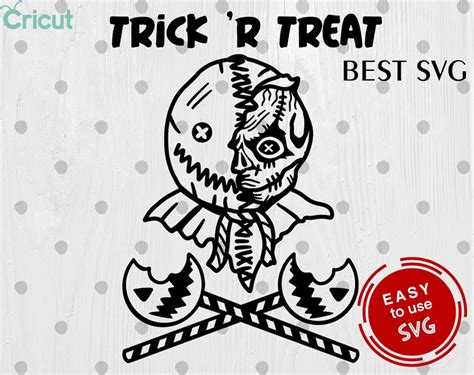 Trick R Treat Sam Svg Cricut Svg Silhouette Cut File Etsy