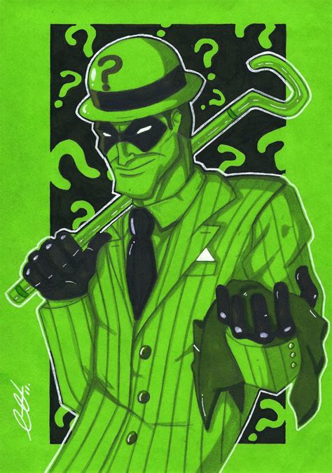 Riddler Riddler Gotham Villains Batman Artwork