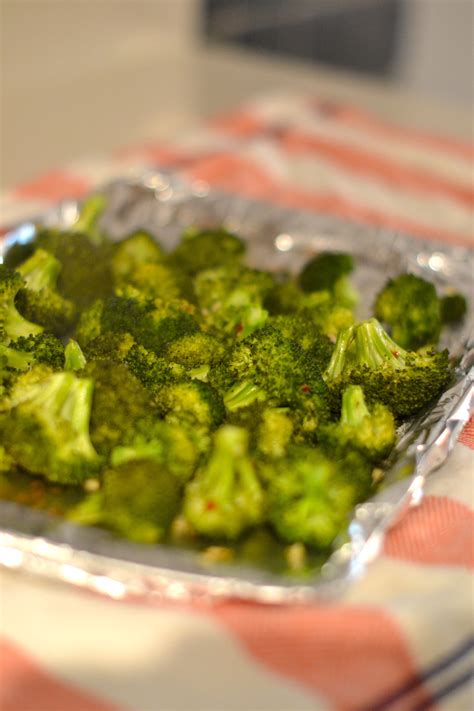 Roasted Broccoli Closeup Lovely Lucky Life