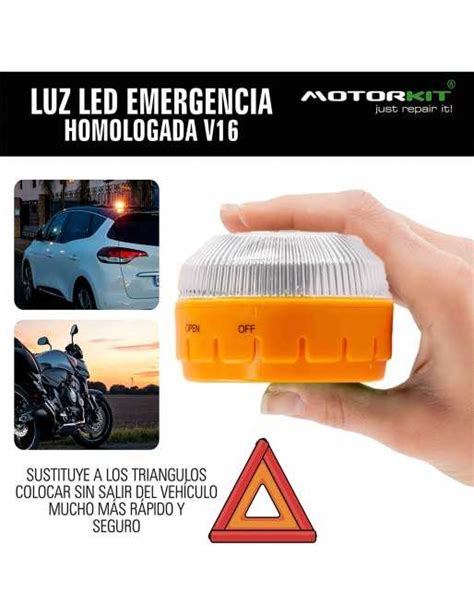 Luz De Emergencia V Homologada Led Base Magn Tica Apto Para Uso Con