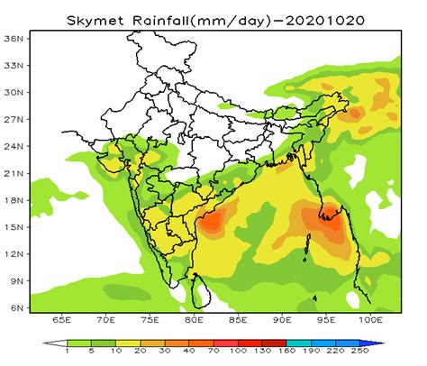 15 Days Rainfall Forecast For All The Cities And States Of India