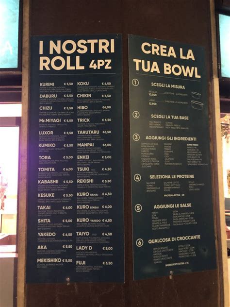 Menu Da Koku Poke N Roll Booba Z Bubble Tea Ristorante San Donato