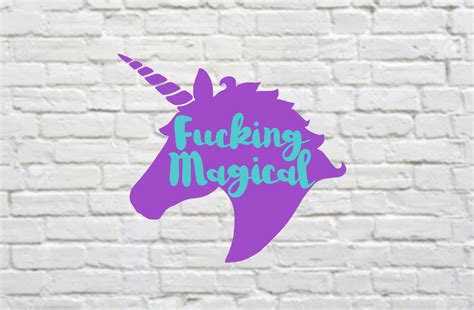 Fucking Magical Unicorn Decal Yeti Tumbler Decals For Women