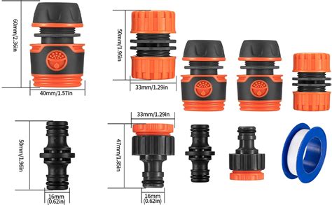5 Stk Schlauchverbinder Set Schlauchanschluss Kit Gartenschlauch