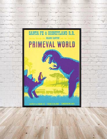 Primeval World Poster Disney World Poster Vintage Disney Poster Disney Railroad Poster ...