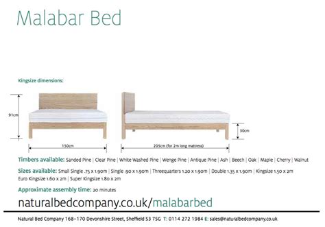 Malabar Contemporary Wooden Bed Natural Bed Company