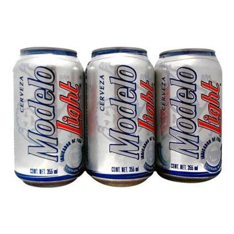 Cerveza Clara Modelo Light 6 Latas De 355 Ml Cu Walmart