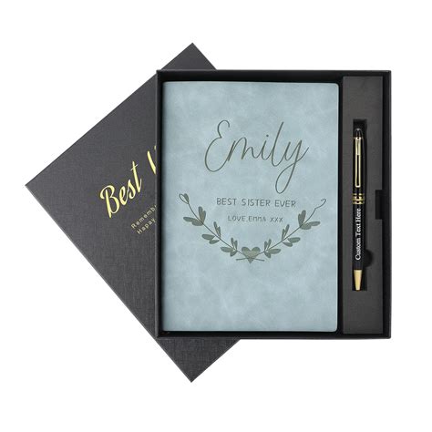 Amazon.com: Personalized Journal Notebook, Personalized Leather Journal