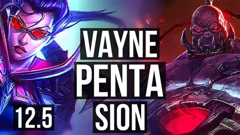 Vayne Vs Sion Top Penta M Mastery Solo Kills Games