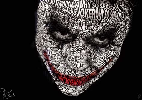 Graphic Design Typography Joker Typography Portrait Graphic Design