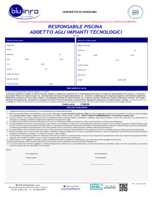 Compilabile Online Contratto Di Iscrizione Fax Email Stampa Pdffiller