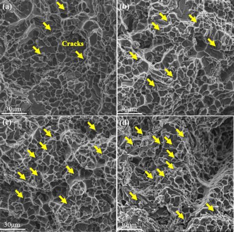 Fracture Surfaces Of The Alloys After T6 Treatment A A1 B A2 C