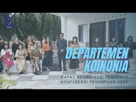 Departemen Koinonia Rapat Koordinasi Pengurus Konferensi Perempuan