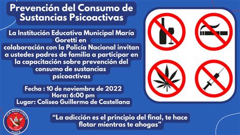 Capacitación sobre prevención del consumo de sustancias psicoactivas