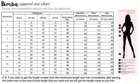 South African Womens Clothing Size Chart Greenbushfarm