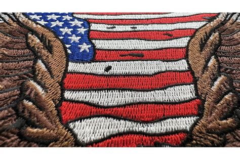 American Flag Eagle Patch Large Eagle Patches For Jackets By Ivamis