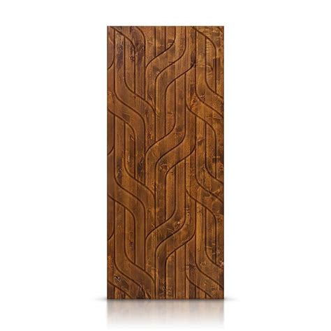 Reviews For CALHOME 30 In X 84 In Hollow Core Walnut Stained Pine