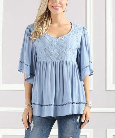 Blue Bell Sleeve Empire Waist Top Plus Too Zulily Zulilyfinds