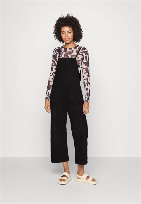 Monki Overall Buksedragter Black Darksort Zalandodk