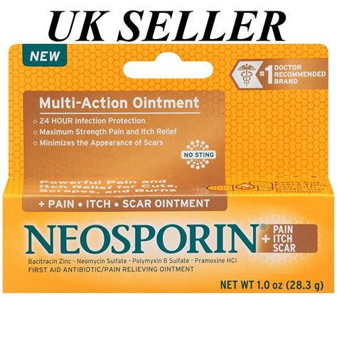 Neosporin Pain Itch Scar Antibiotic Ointment 1 Ozuk Seller