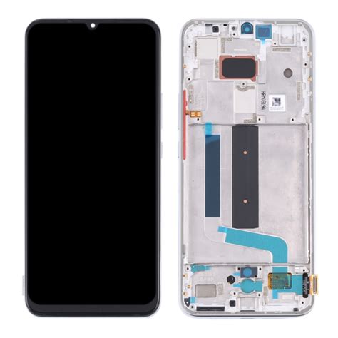 Screen Replacement With Frame For Xiaomi Mi 10 Lite 5G OLED White HQ