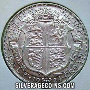 George V British Silver Half Crown Silver Age Coins