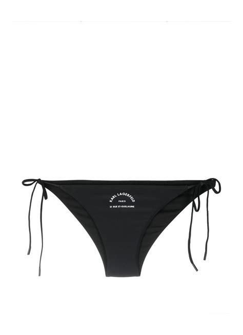 Karl Lagerfeld String Bikini Bottoms W Logo W Talla L