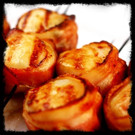 Bacon Wrapped Grilled Scallops Girl Plus Food