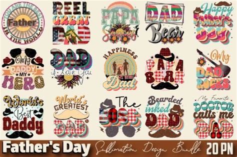 Fathers Day Sublimation Design Bundle Graphic By Svgart · Creative Fabrica