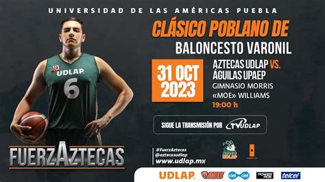 ABE Baloncesto Varonil Aztecas UDLAP Vs Borregos ITESM Gdl TvUDLAP