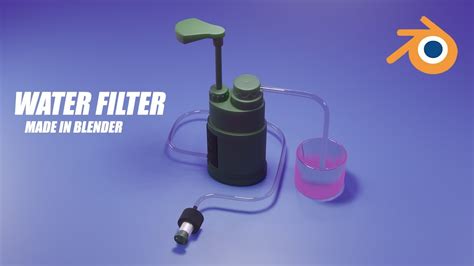 Portable Water Filter Tutorial In Blender Speed Modelling Tutorial