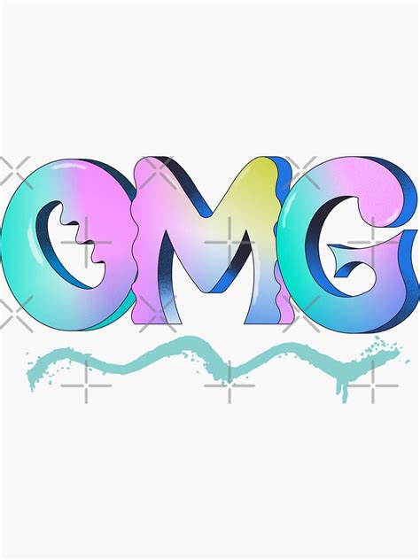 "OMG - Oh my God" Sticker for Sale by LamaraK | Redbubble