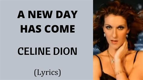 A NEW DAY HAS COME CELINE DION Lyrics Letssingwithme23 YouTube