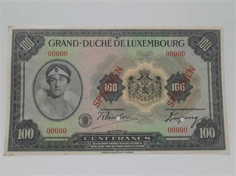 Luxembourg Francs Specimen Pick S Catawiki