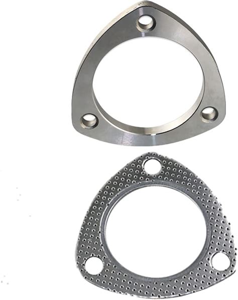 3 3 Bolt Stainless Steel Exhaust Flange And Exhaust Gasket Exhaust