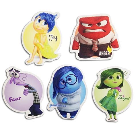 Cdjapan Inside Out Die Cut Sticker 5 Sheets Set Collectible