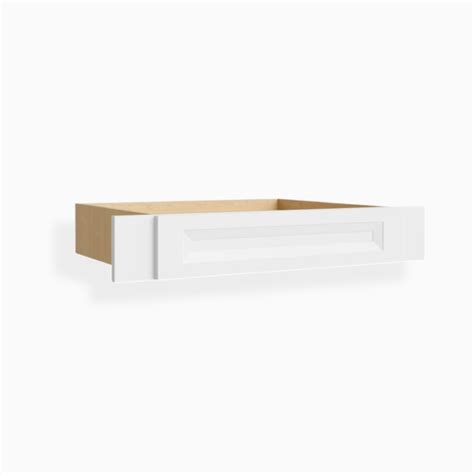 White Shaker Knee Drawer Bwc