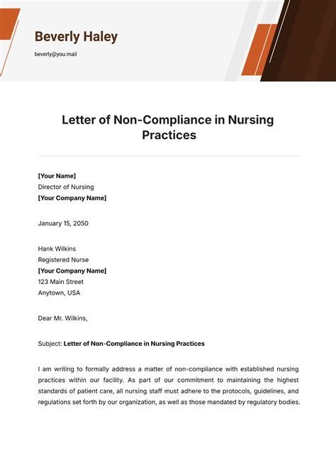 Non Compliance Letter Template - prntbl.concejomunicipaldechinu.gov.co