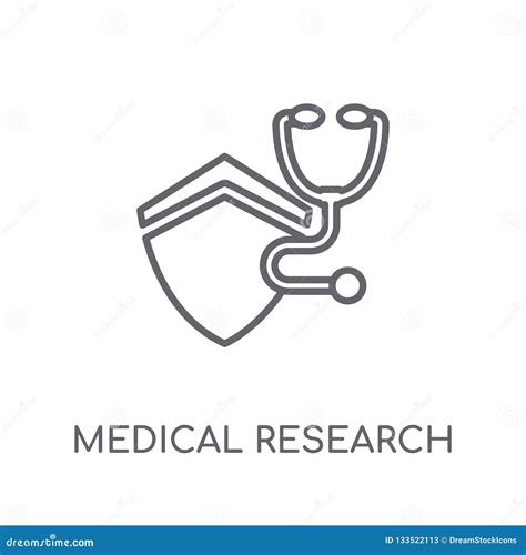 Medical Research Linear Icon Modern Outline Medical Research Lo Stock