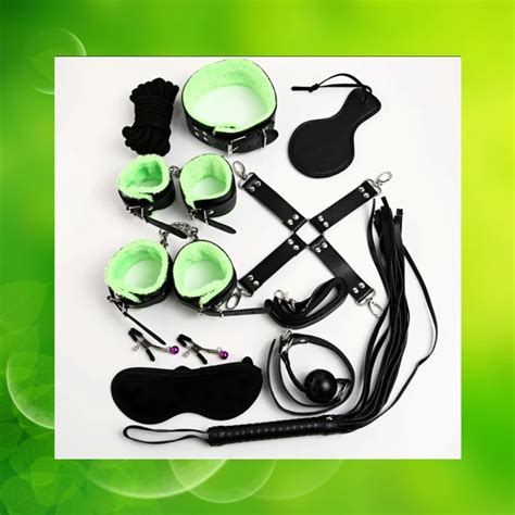 Sex Bondage Fetish Kit 10 Pcs Set Restraints Slave Sex Toys For Couple