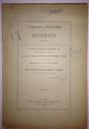 La Riqueza Agricola Y Pecuaria En Espa A Monografia Presentada Al