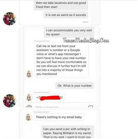 Chat Of Caroline Danjuma S Husband Alleged Side Chick Negotiating With