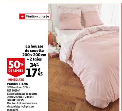 Promo Parure Tiana La Housse De Couette X Cm Taies Chez