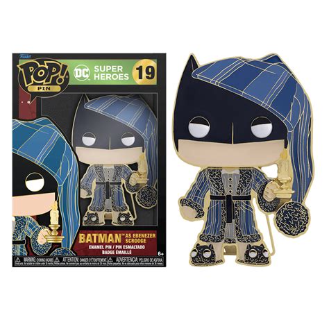 Funko Pop Pin Dc Super Heroes Batman As Ebenezer Scrooge 19 Exclusivo